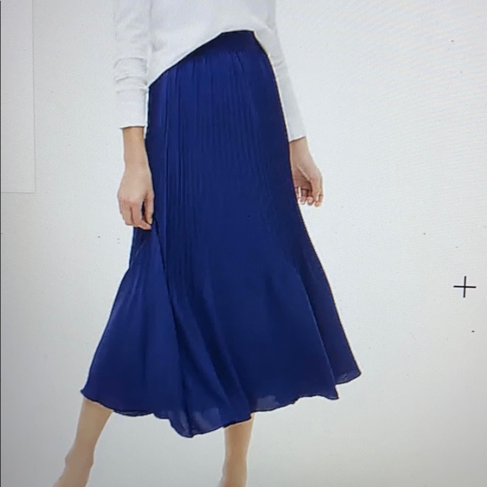 Pleated Midi Skirt